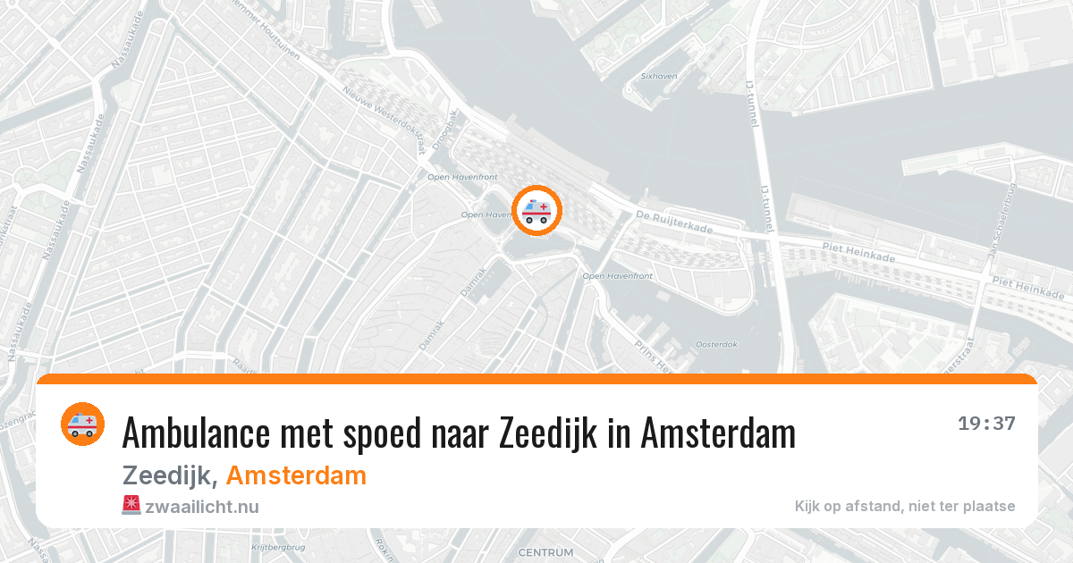 Ambulance met spoed naar Zeedijk in Amsterdam — 16 mei 2026