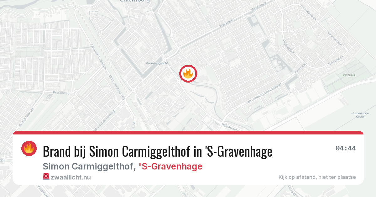 Brand bij Simon Carmiggelthof in 'S-Gravenhage — 3 mrt 2026