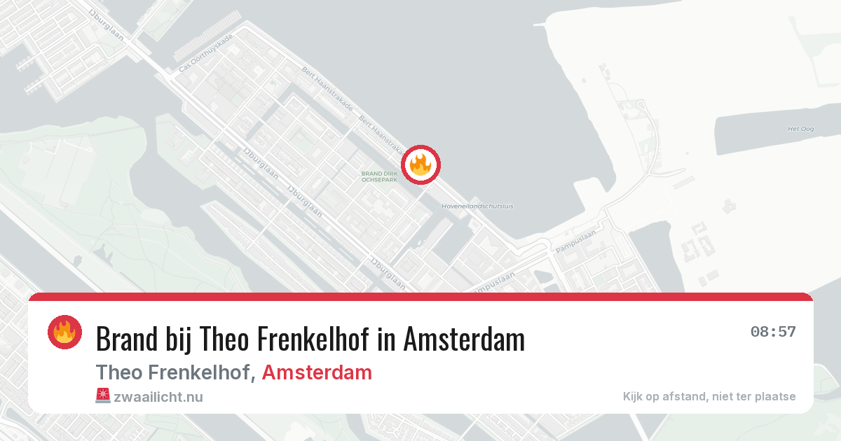 Brand bij Theo Frenkelhof in Amsterdam — 11 jul 2026