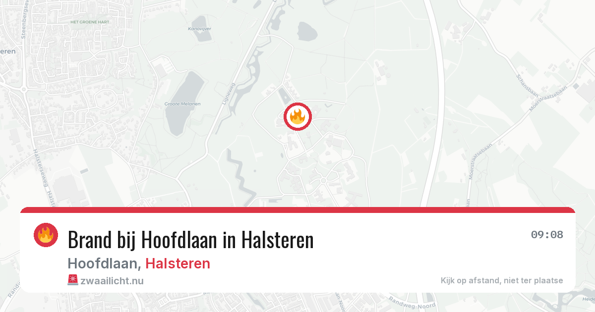 Brand bij Hoofdlaan in Halsteren — 7 jun 2026