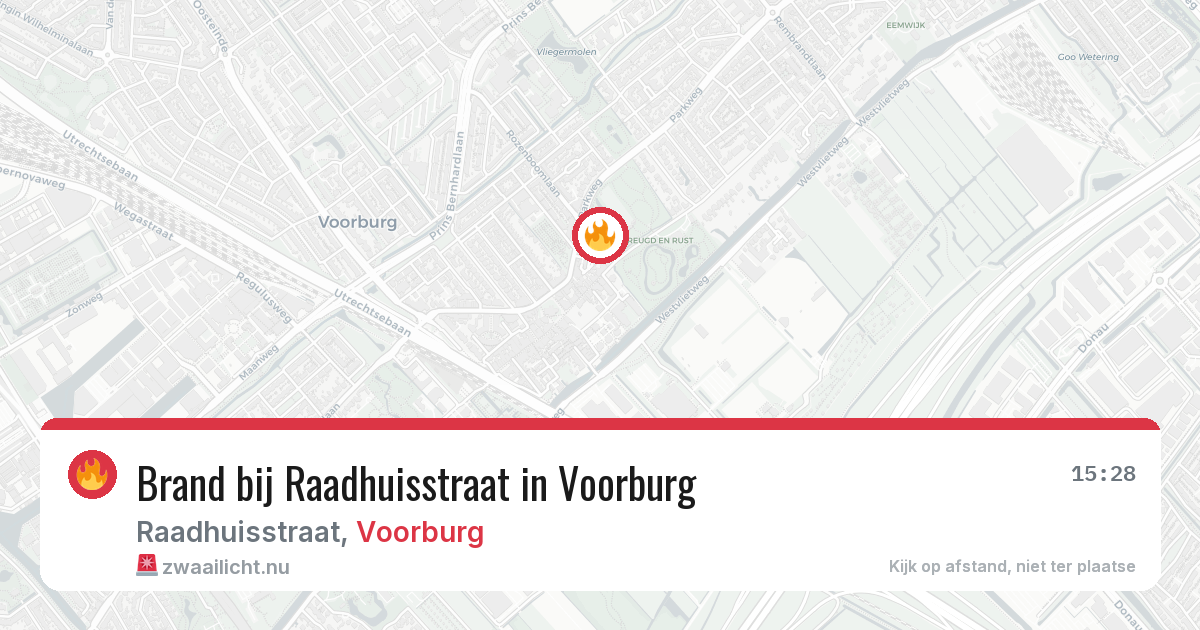 Brand bij Raadhuisstraat in Voorburg — 11 mei 2026