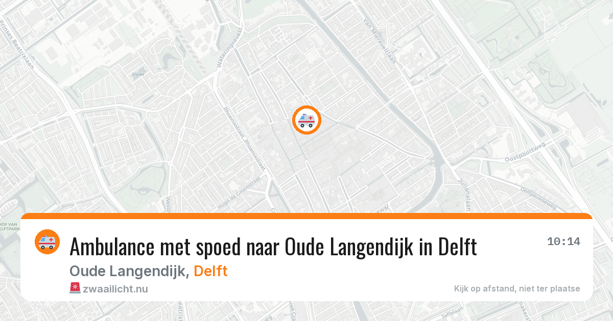 Ambulance met spoed naar Oude Langendijk in Delft — 22 jan 2026