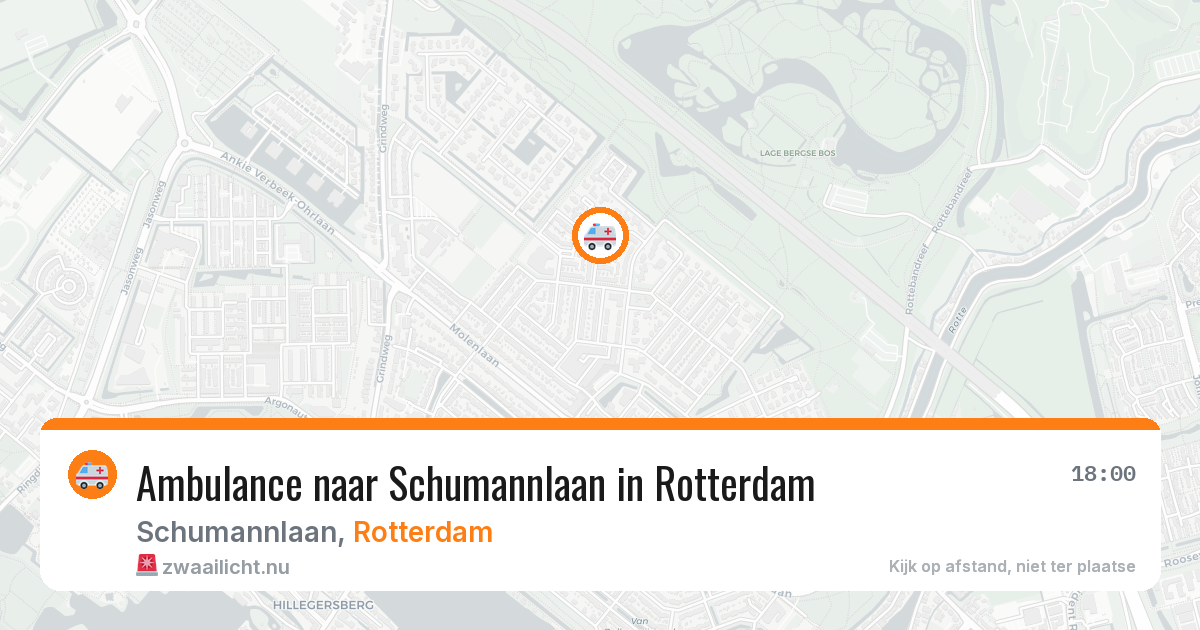 Ambulance naar Schumannlaan in Rotterdam — 24 mei 2026