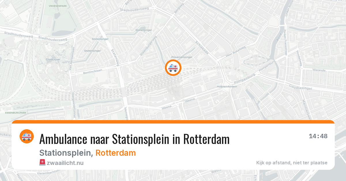 Ambulance naar Stationsplein in Rotterdam — 17 jul 2026