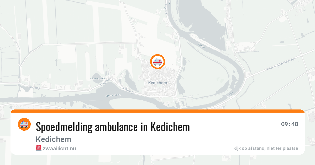 Spoedmelding ambulance in Kedichem — 3 mei 2026