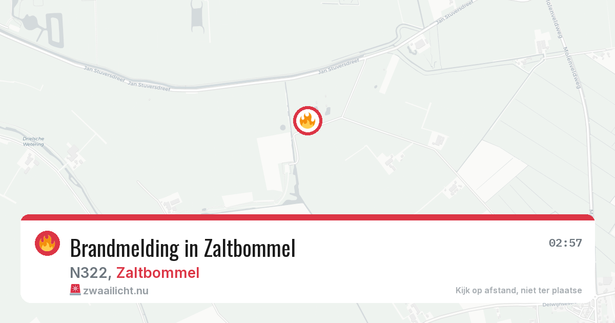 Brandmelding in Zaltbommel — 6 jun 2026