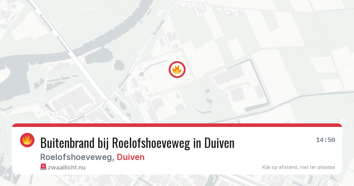 Buitenbrand bij Roelofshoeveweg in Duiven — 18 jul 2026