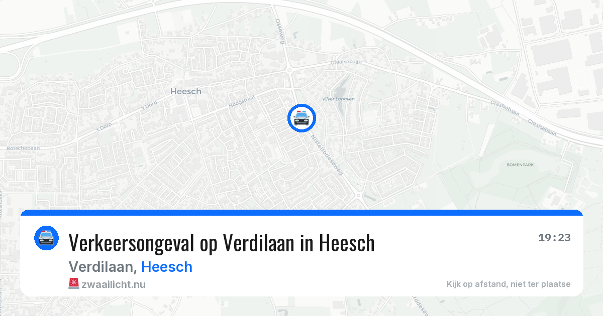 Verkeersongeval op Verdilaan in Heesch — 16 mei 2026