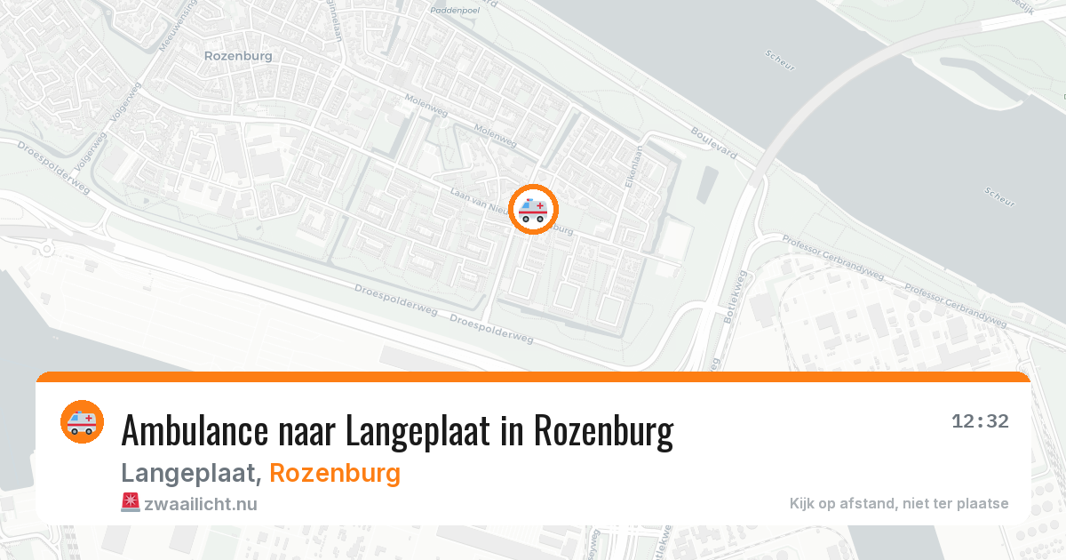 Ambulance naar Langeplaat in Rozenburg — 1 apr 2026