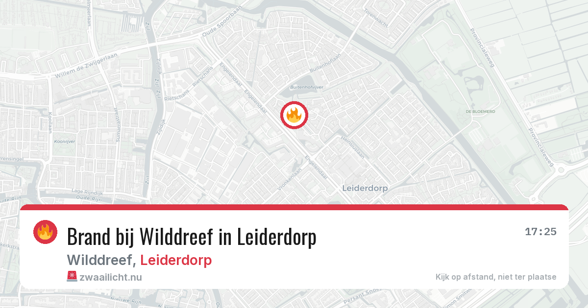 Brand bij Wilddreef in Leiderdorp — 12 jul 2026