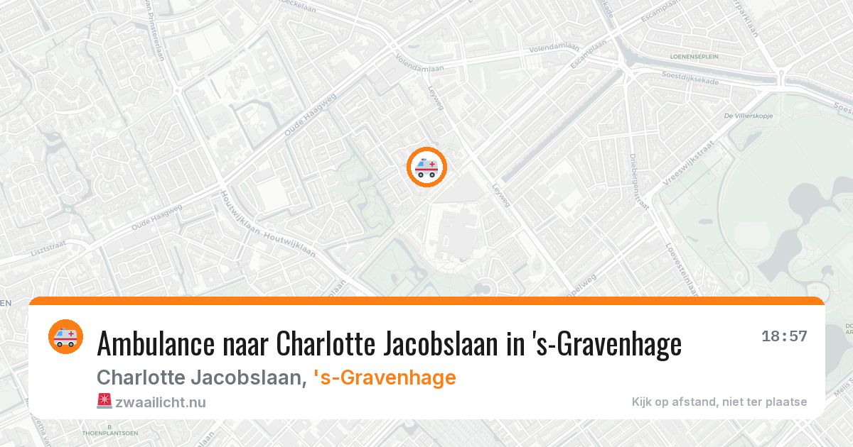 Ambulance naar Charlotte Jacobslaan in 's-Gravenhage — 16 mrt 2026
