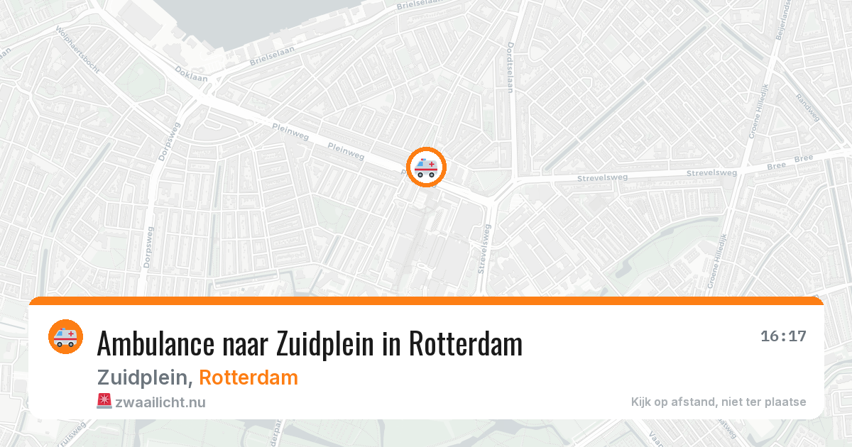 Ambulance naar Zuidplein in Rotterdam — 1 jun 2026