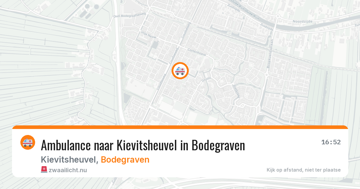 Ambulance naar Kievitsheuvel in Bodegraven — 14 feb 2026