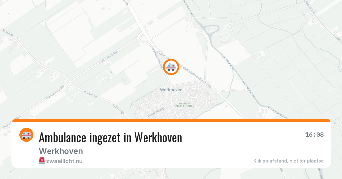 Ambulance ingezet in Werkhoven — 6 jul 2026