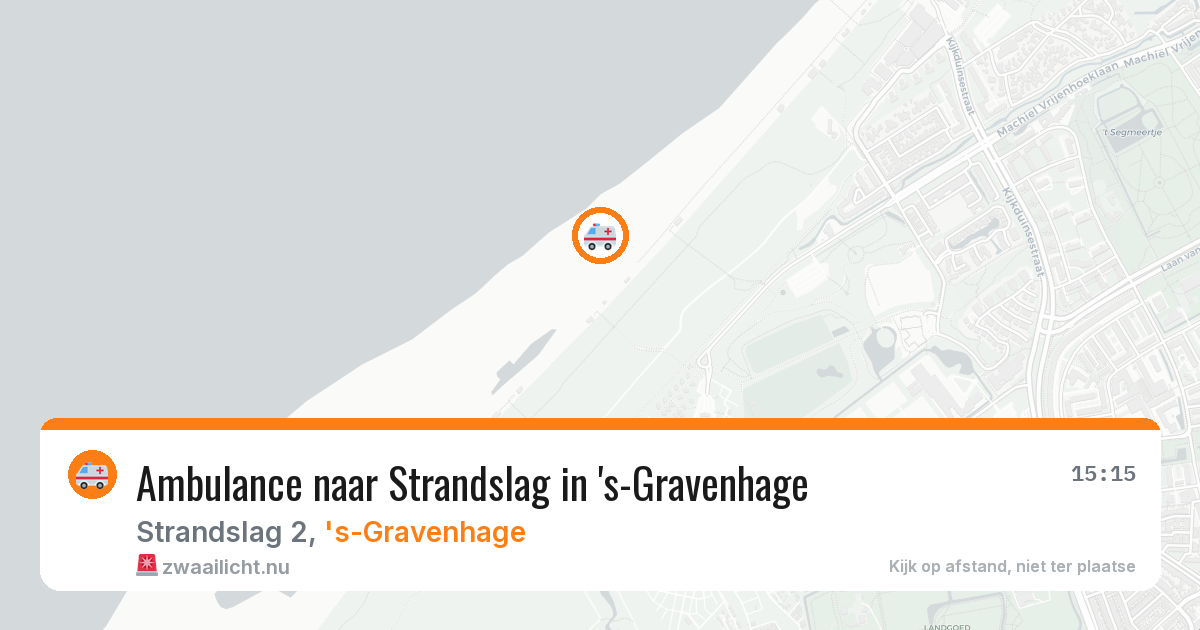 Ambulance naar Strandslag in 's-Gravenhage — 3 jun 2026