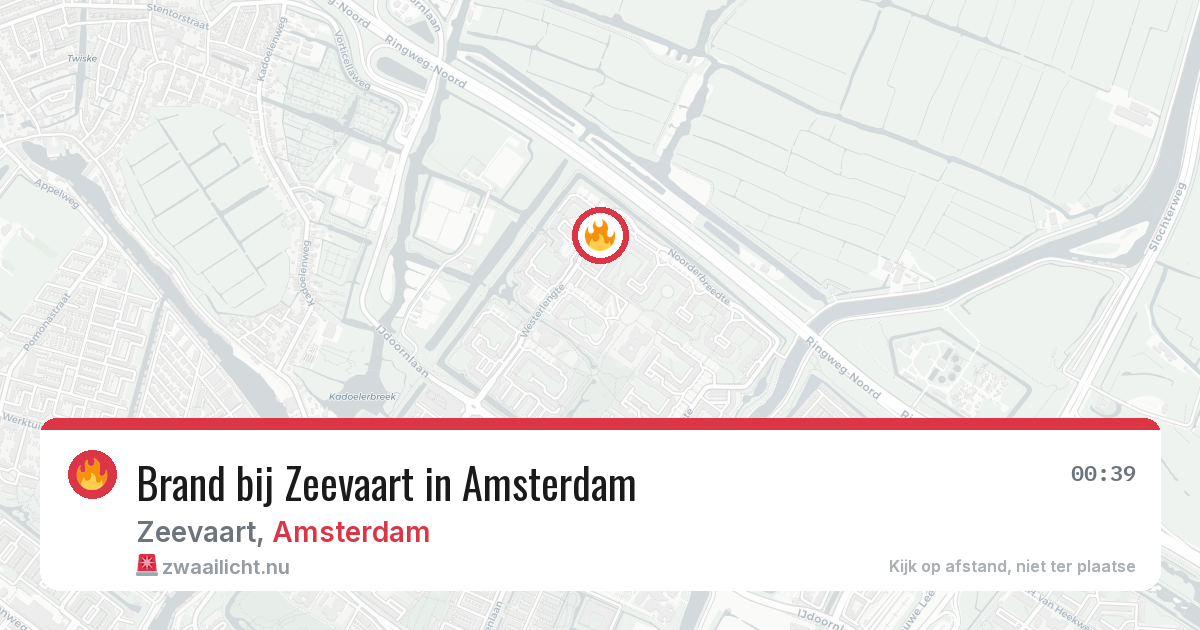 Brand bij Zeevaart in Amsterdam — 19 jul 2026