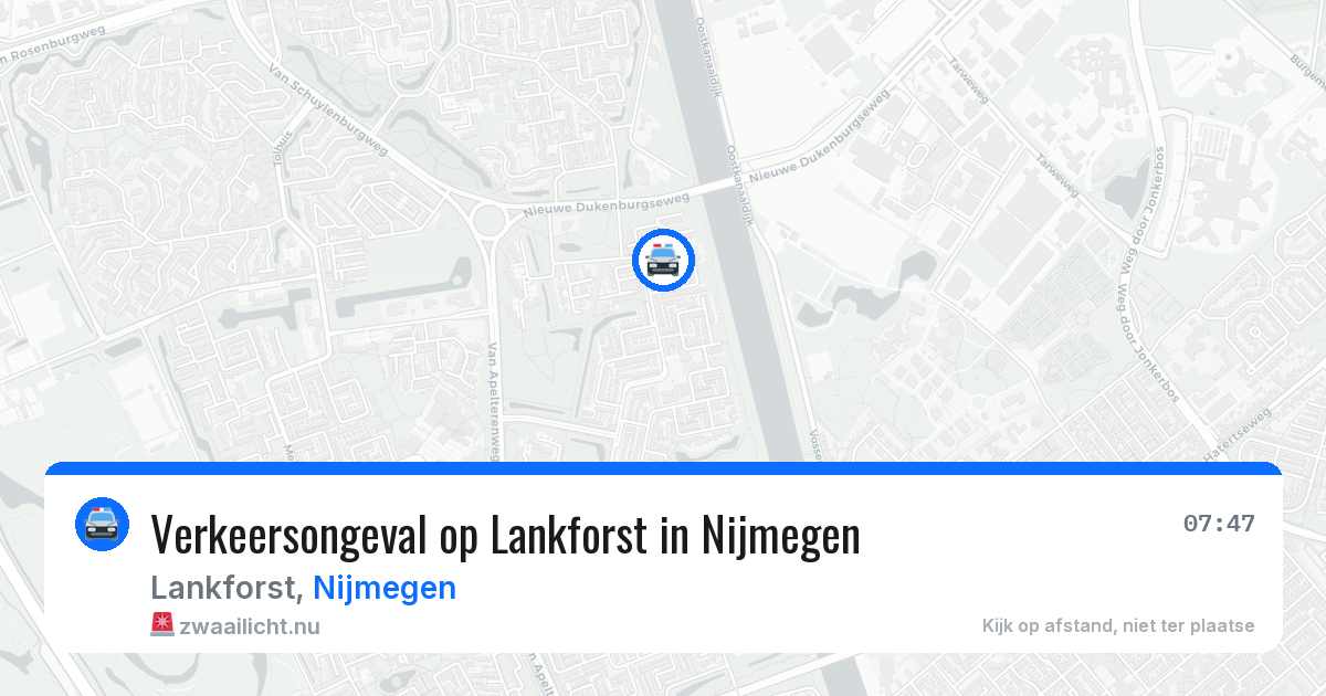 Verkeersongeval op Lankforst in Nijmegen — 9 mrt 2026