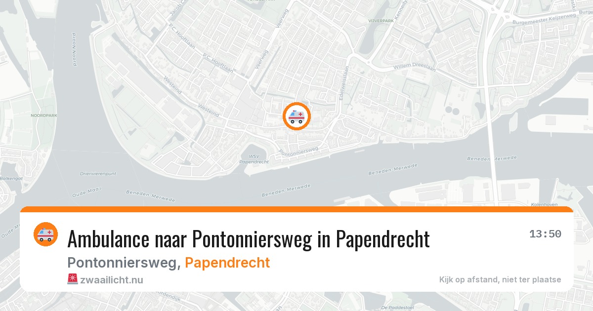 Ambulance naar Pontonniersweg in Papendrecht — 18 jul 2026