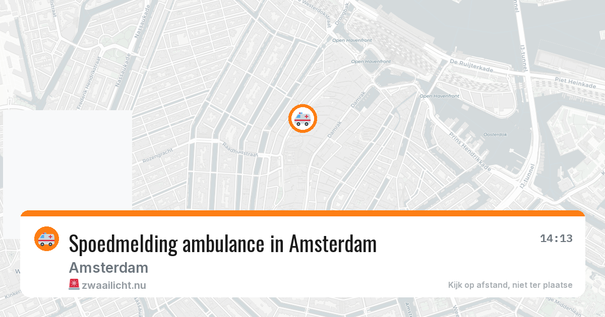 Spoedmelding ambulance in Amsterdam — 10 jul 2026