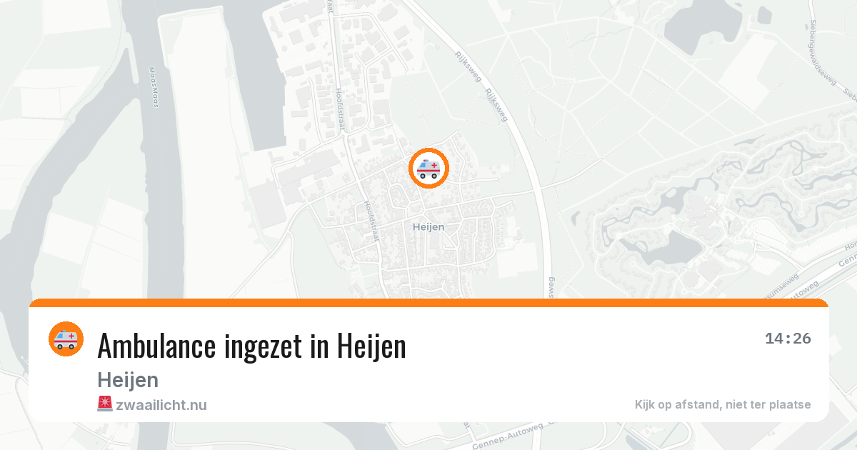 Ambulance ingezet in Heijen — 18 jul 2026