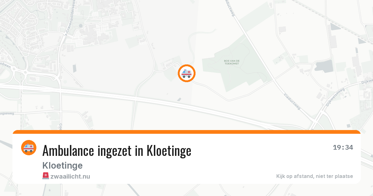 Ambulance ingezet in Kloetinge — 24 mrt 2026