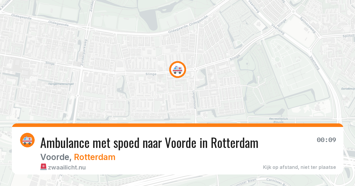 Ambulance met spoed naar Voorde in Rotterdam — 15 jul 2026