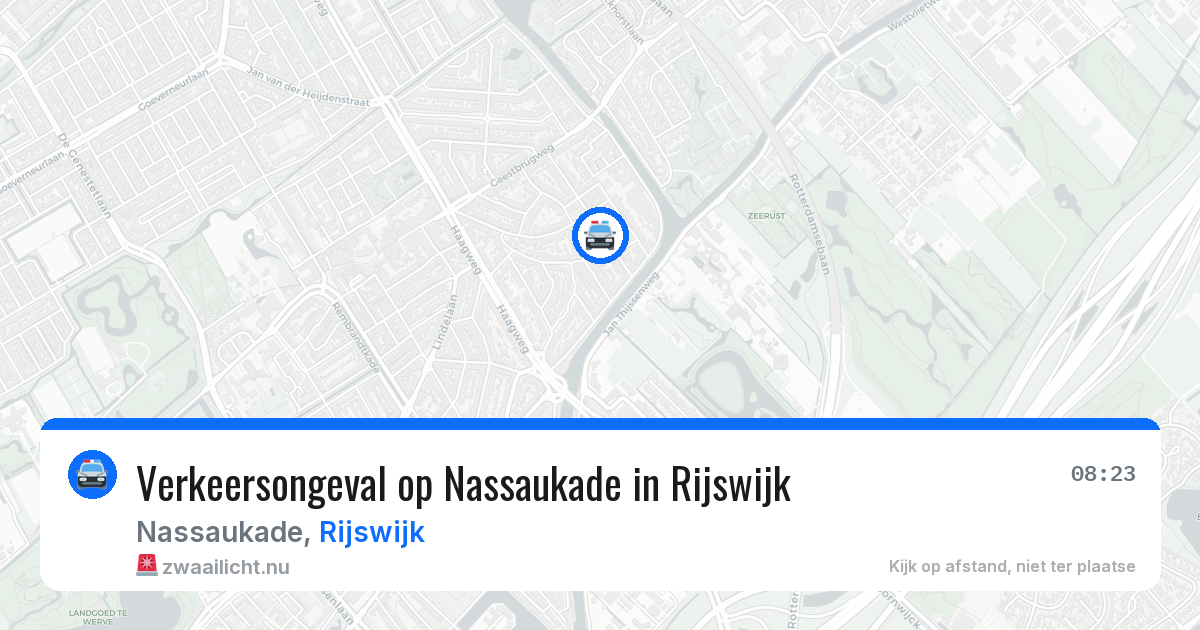 Verkeersongeval op Nassaukade in Rijswijk — 20 mei 2026