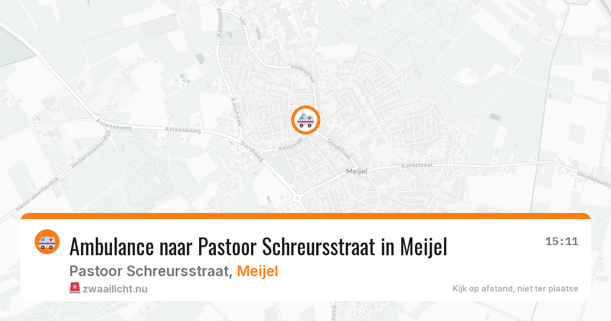 Ambulance naar Pastoor Schreursstraat in Meijel — 7 jul 2026