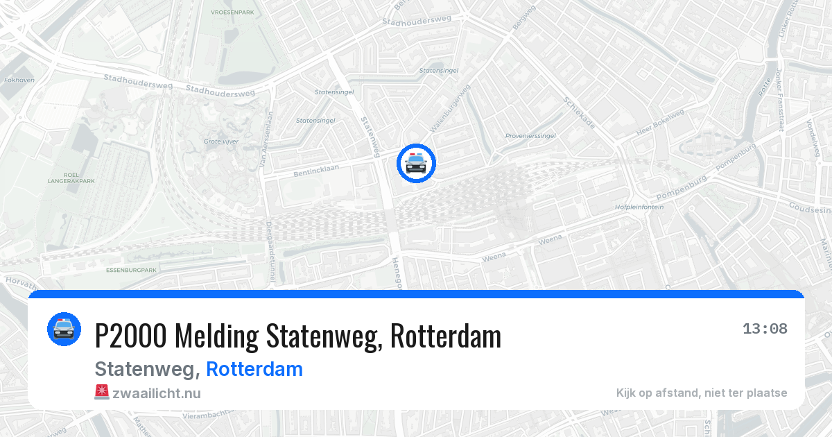 P2000 Melding Statenweg, Rotterdam — 4 jun 2026