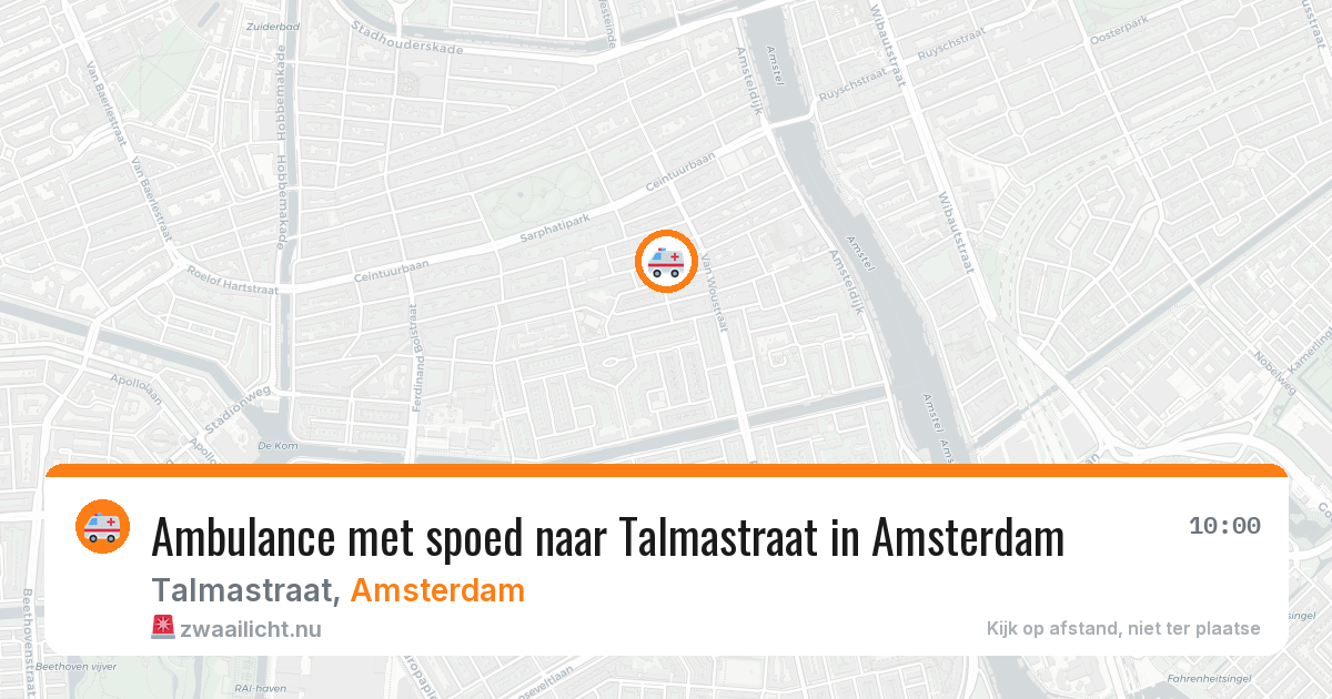 Ambulance met spoed naar Talmastraat in Amsterdam — 6 jun 2026