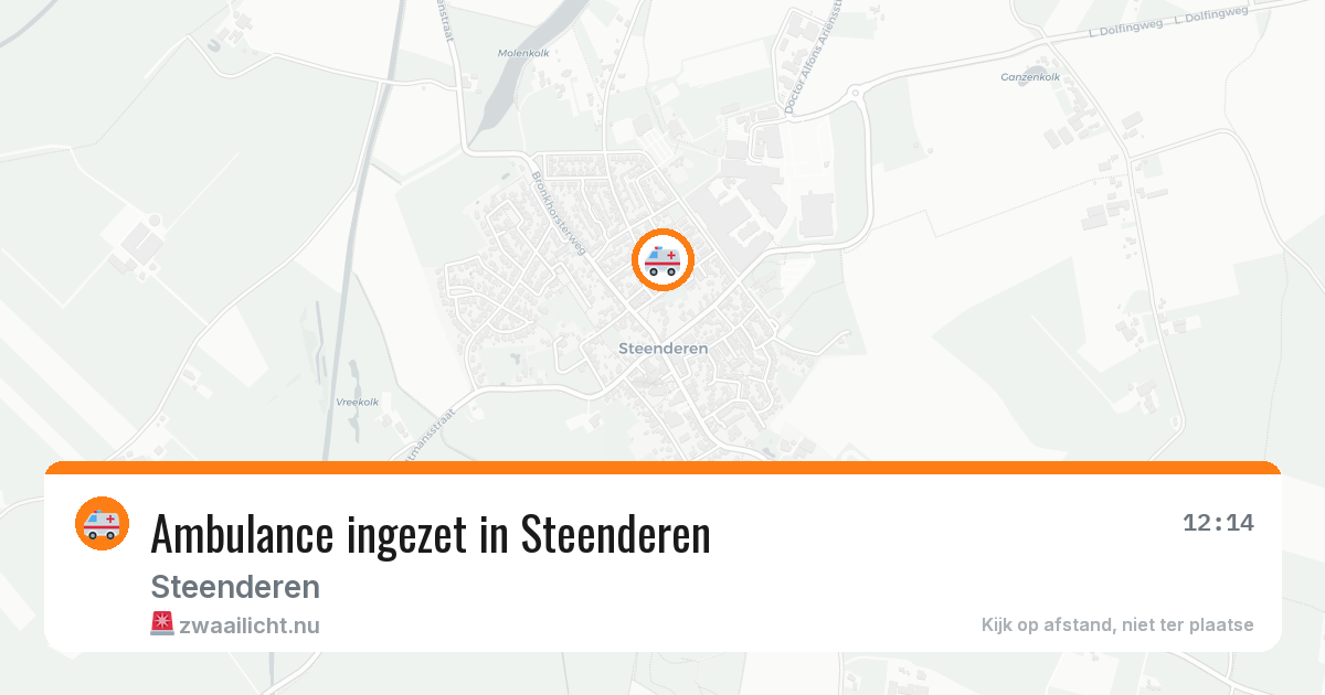 Ambulance ingezet in Steenderen — 8 jul 2026