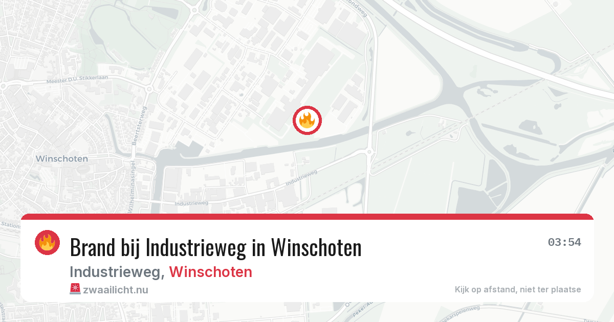Brand bij Industrieweg in Winschoten — 22 jul 2026