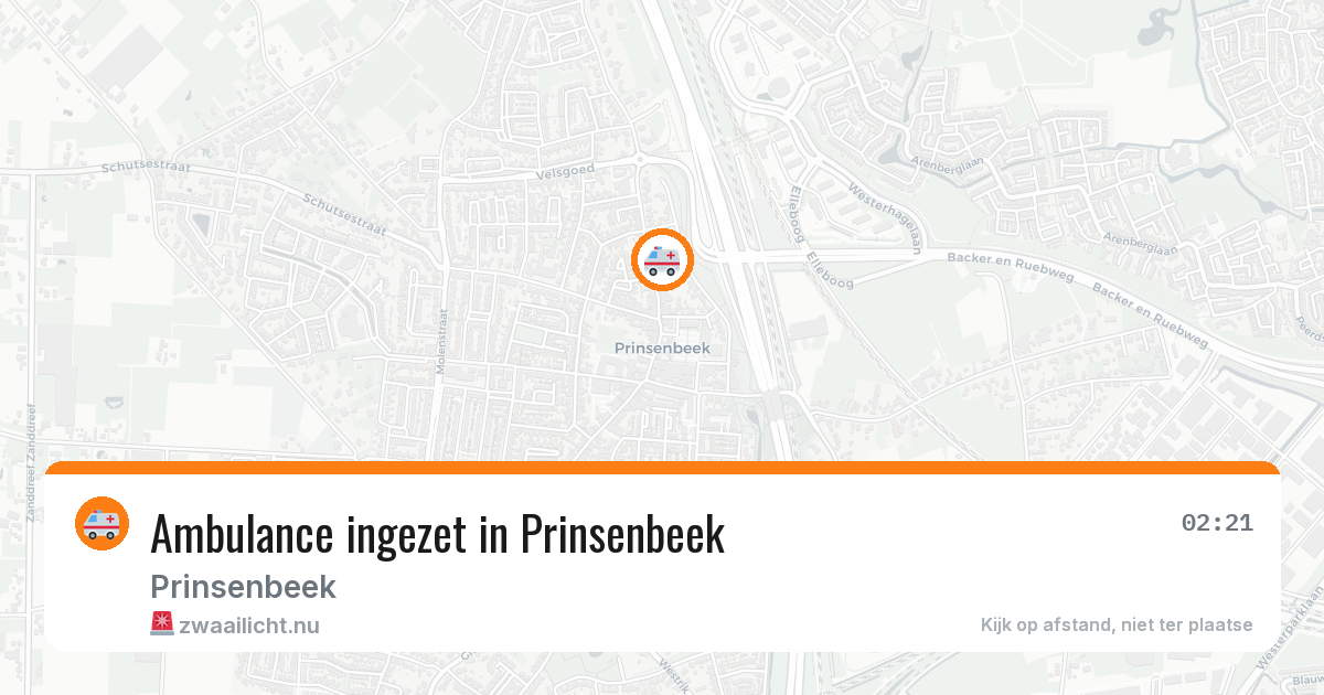 Ambulance ingezet in Prinsenbeek — 12 jul 2026