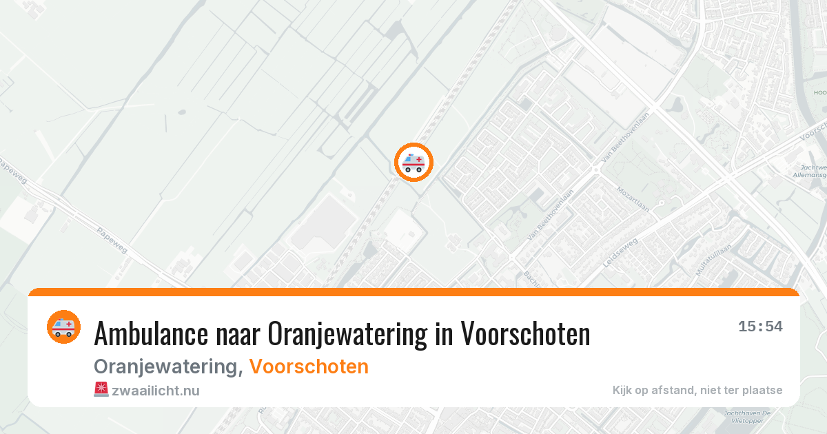 Ambulance naar Oranjewatering in Voorschoten — 24 jul 2026