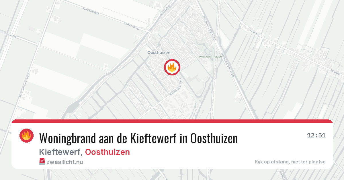 Woningbrand aan de Kieftewerf in Oosthuizen — 15 mei 2026
