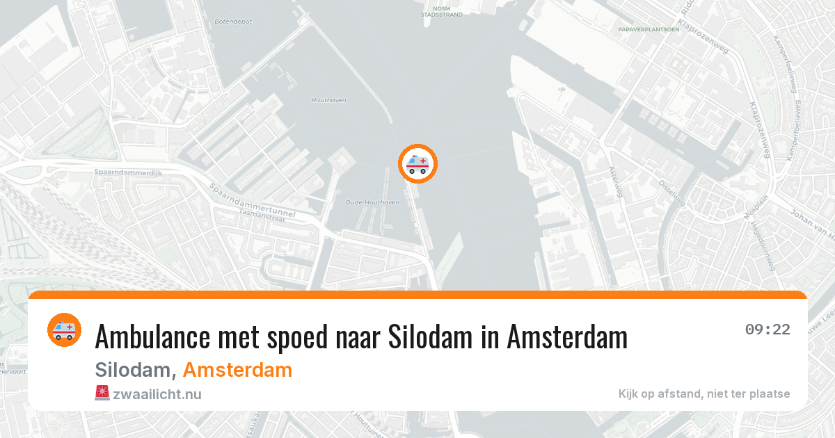 Ambulance met spoed naar Silodam in Amsterdam — 26 jul 2026