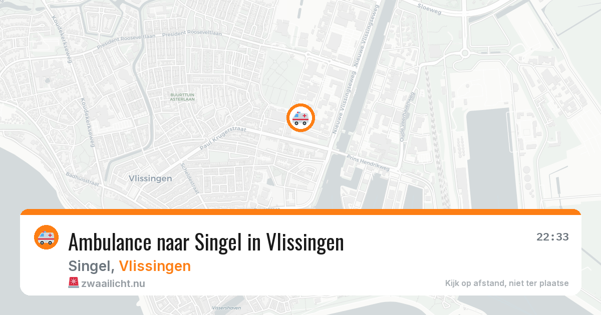 Ambulance naar Singel in Vlissingen — 28 mei 2026
