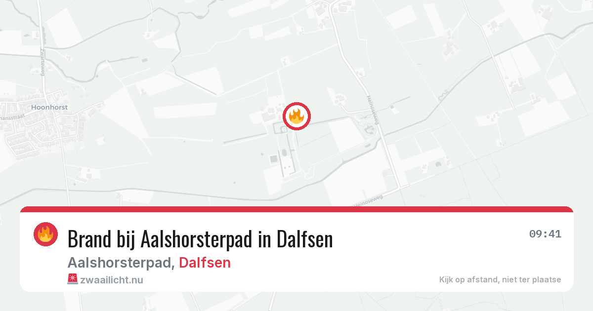 Brand bij Aalshorsterpad in Dalfsen — 10 jul 2026