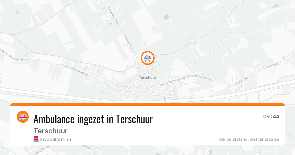 Ambulance ingezet in Terschuur — 14 jul 2026