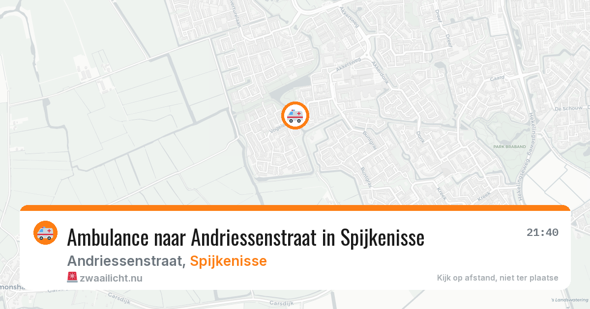 Ambulance naar Andriessenstraat in Spijkenisse — 14 jul 2026