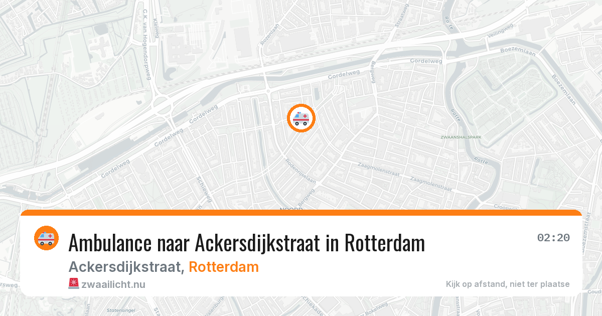 Ambulance naar Ackersdijkstraat in Rotterdam — 11 jul 2026