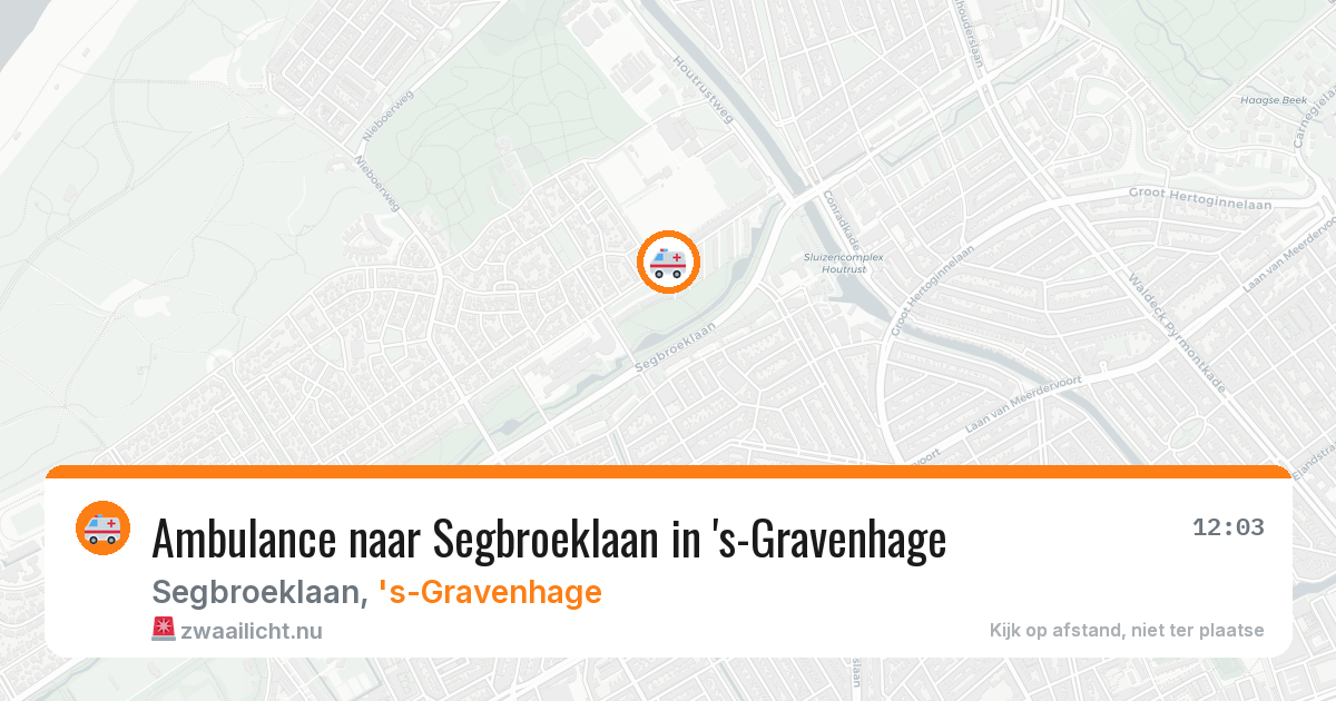 Ambulance naar Segbroeklaan in 's-Gravenhage — 11 jul 2026