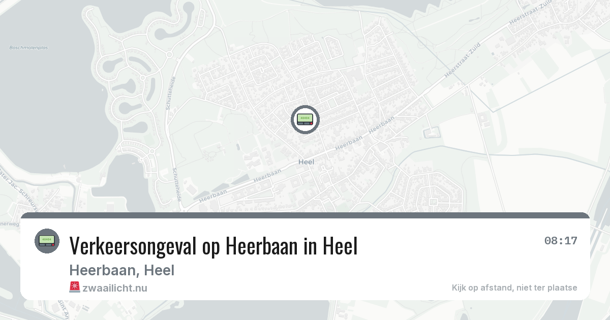 Verkeersongeval op Heerbaan in Heel — 4 jun 2026
