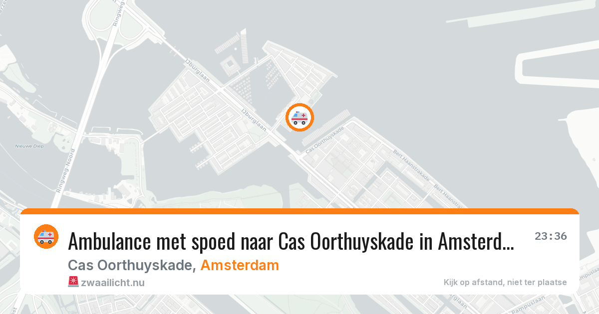 Ambulance met spoed naar Cas Oorthuyskade in Amsterdam — 4 jun 2026