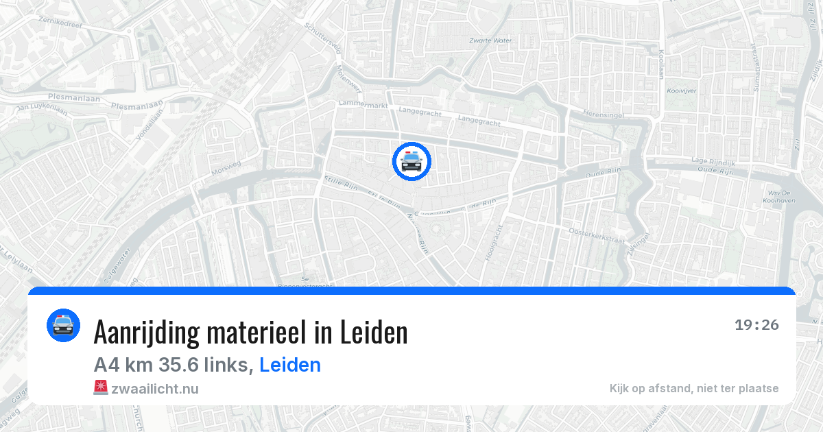 Aanrijding materieel in Leiden — 28 mrt 2026