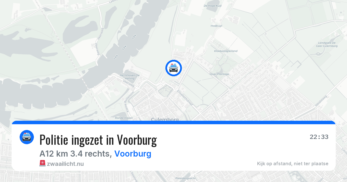 Politie ingezet in Voorburg — 26 jan 2026 | 🚨 Zwaailicht.nu