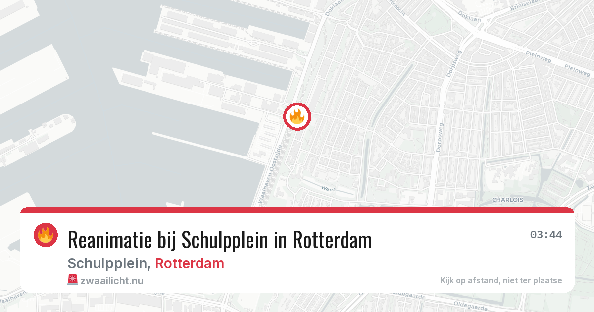 Reanimatie bij Schulpplein in Rotterdam — 19 mei 2026