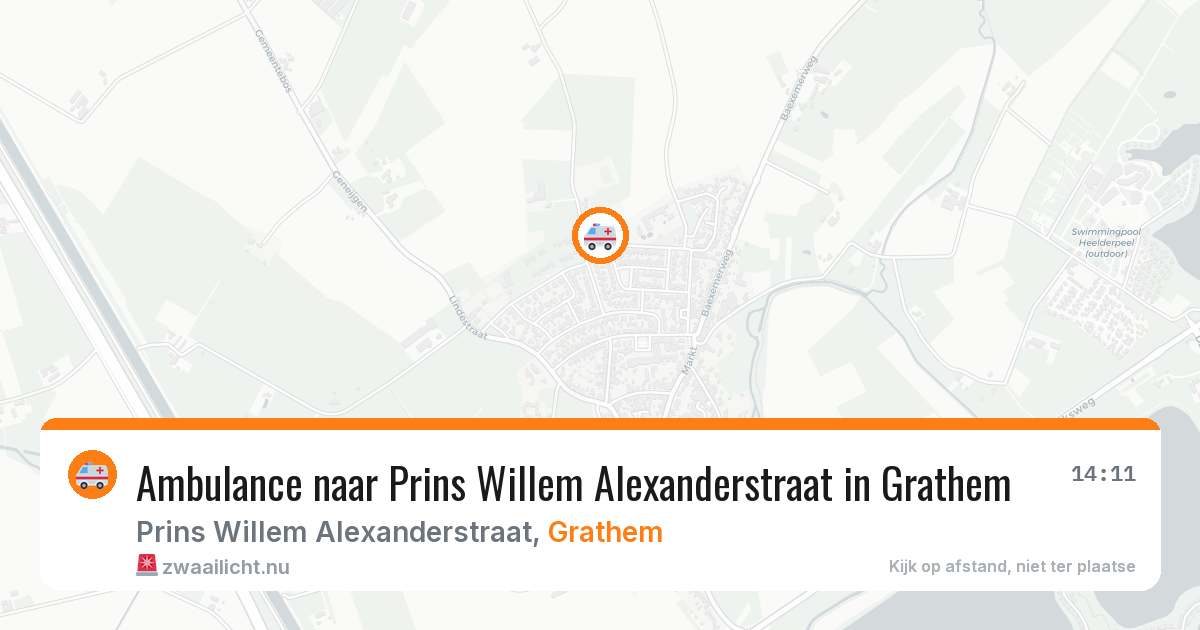 Ambulance naar Prins Willem Alexanderstraat in Grathem — 8 feb 2026