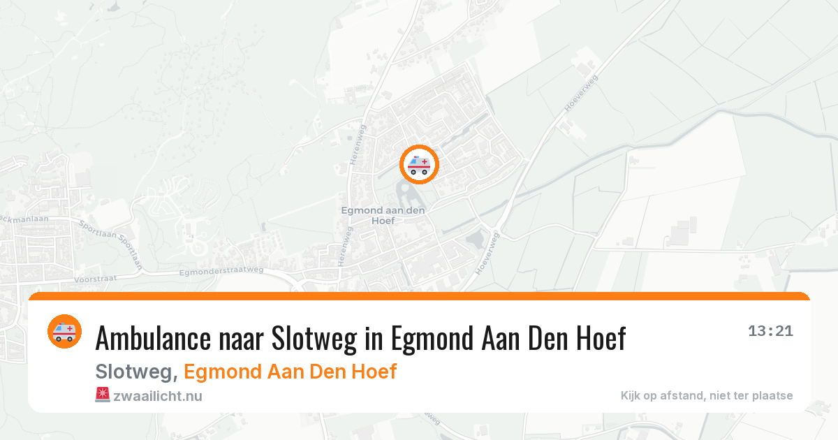 Ambulance naar Slotweg in Egmond Aan Den Hoef — 19 mei 2026