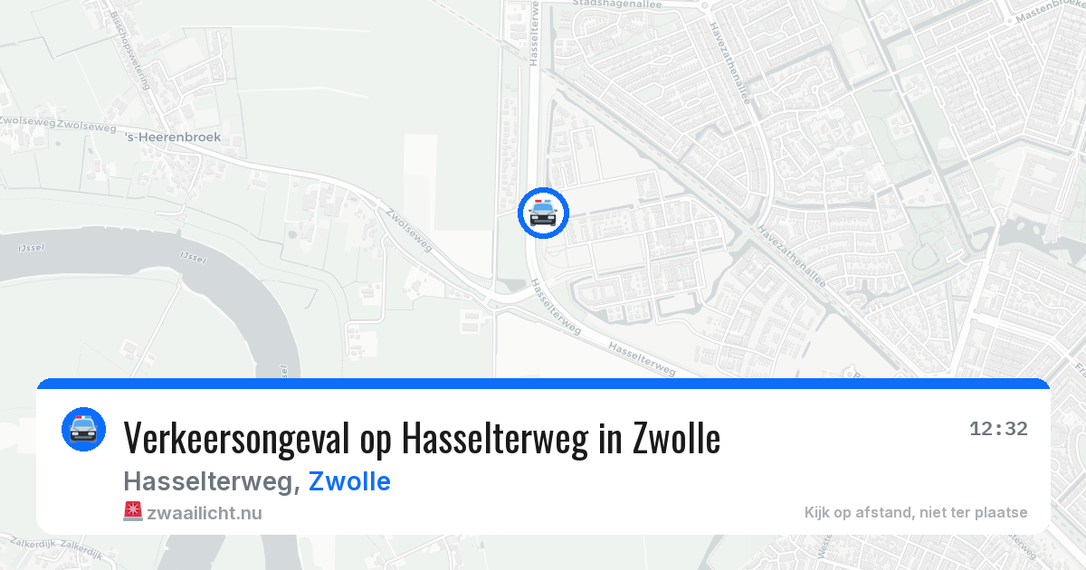 Verkeersongeval op Hasselterweg in Zwolle — 18 mrt 2026